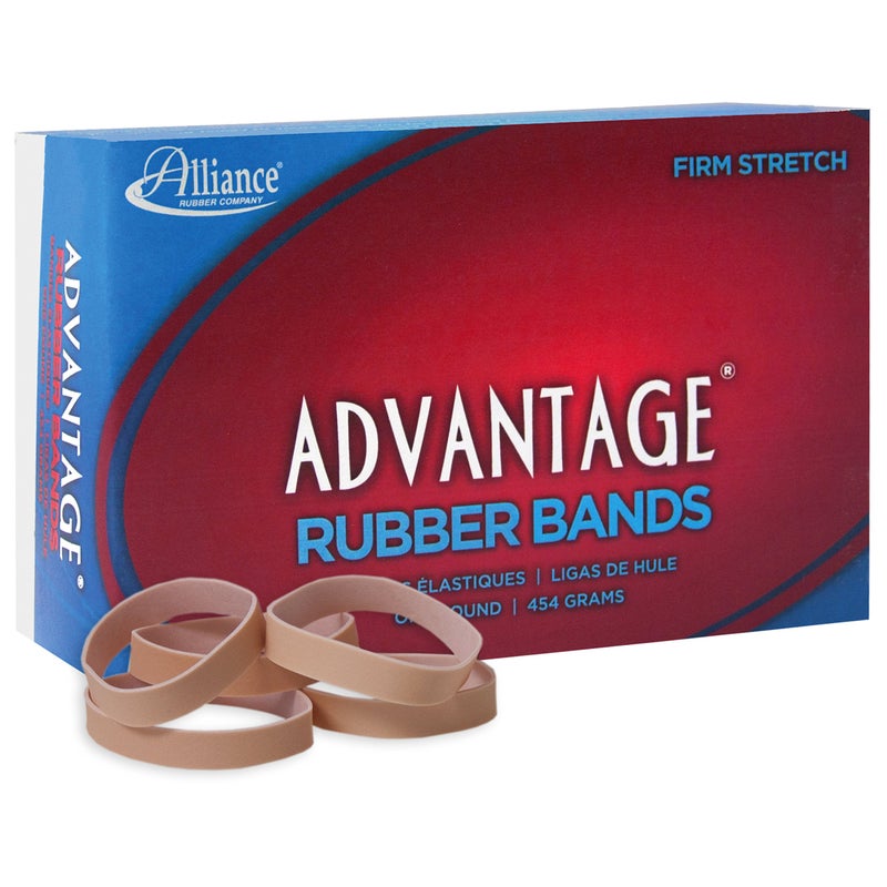 Alliance Rubber 26735 Advantage Rubber Bands Size #73, 1 lb Box Contains Approx. 240 Bands (3" x 3/8", Natural Crepe) Beige - Image 2